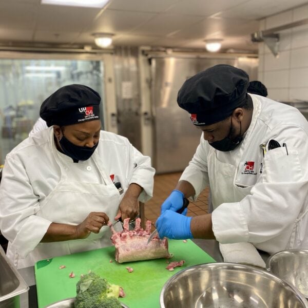 Chef preparing food