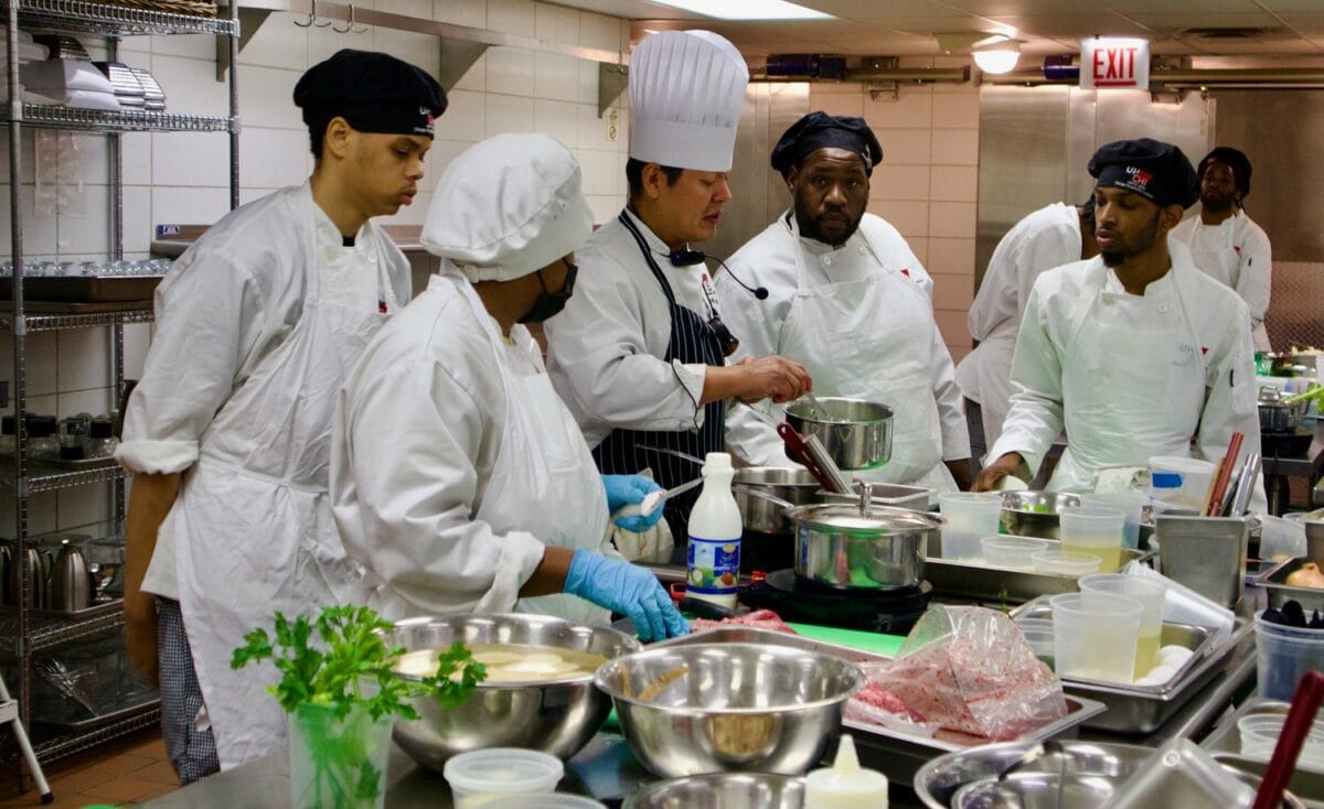 chef preparing food